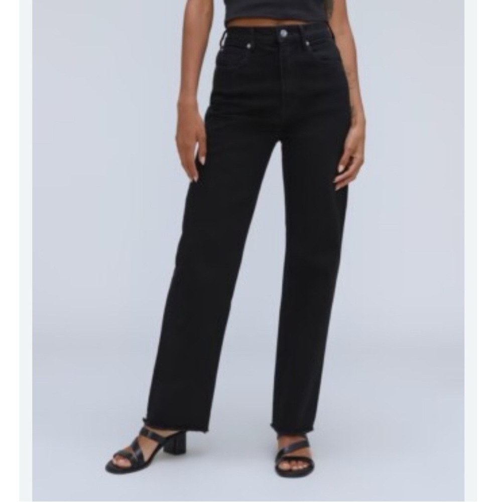 Everlane Women's Black Straight Leg Jeans